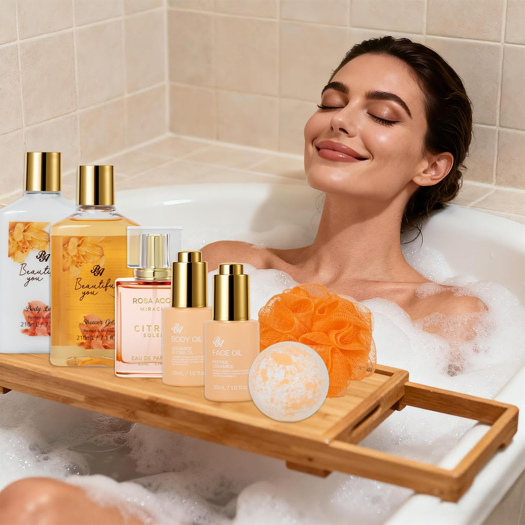 Gifts for Women, 35 Pcs Home Spa Gift Basket, Hydrating Face Skin Care Set