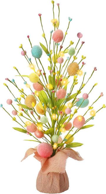 18Inch Easter Egg Tree Decorations Tabletop Spring Indoor Decor