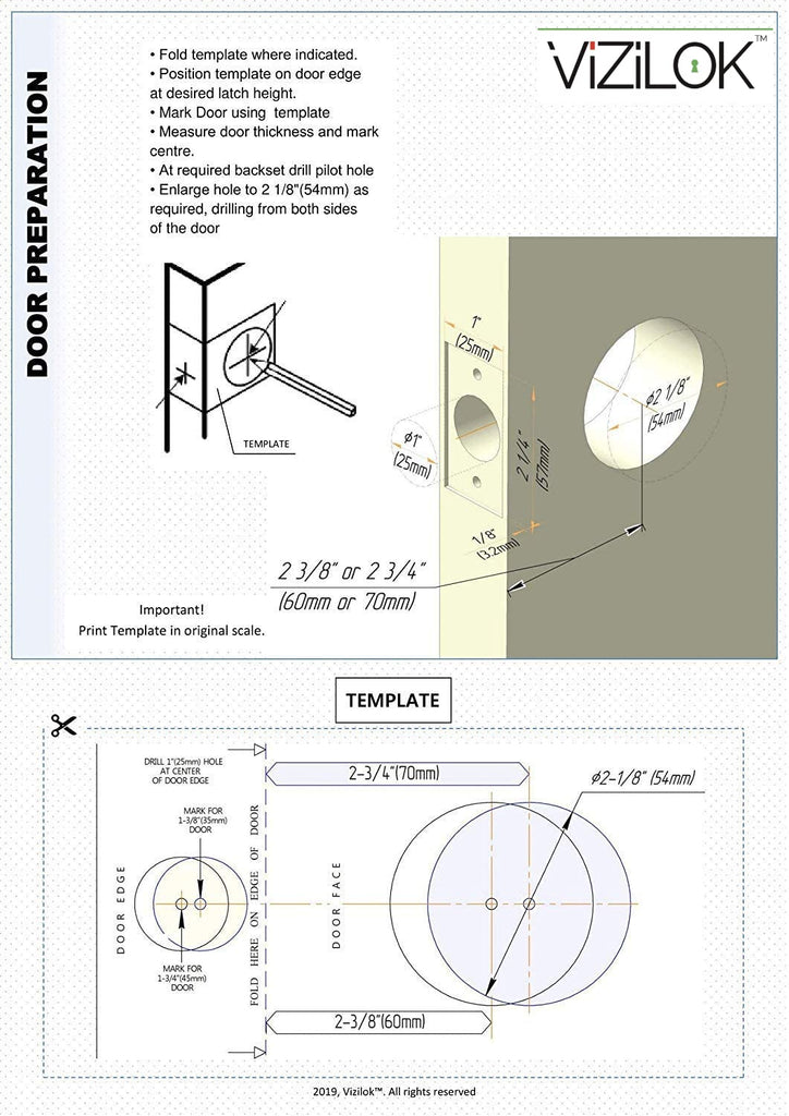 ADA Compliant, Single Egress Indicator Privacy Lock C5FS-L Durable ANSI Grade 2 Comp Commercial Non Reversible