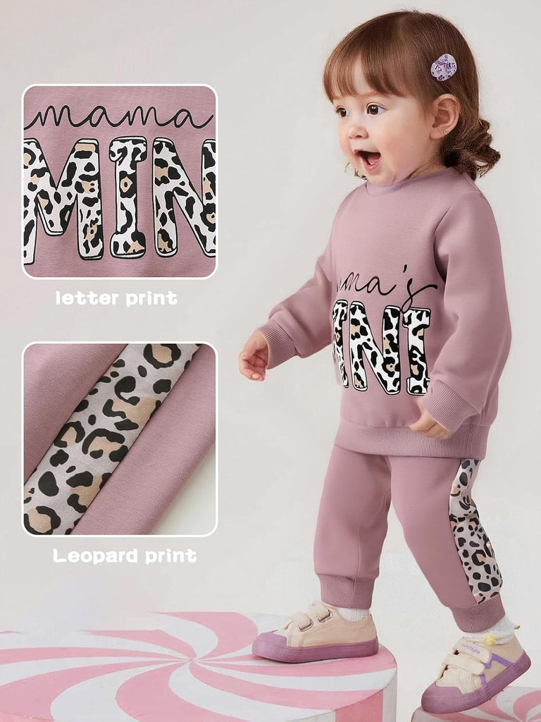 Toddler Baby Girl Clothes Fall Winter Sweatshirt Pants Outfits Set