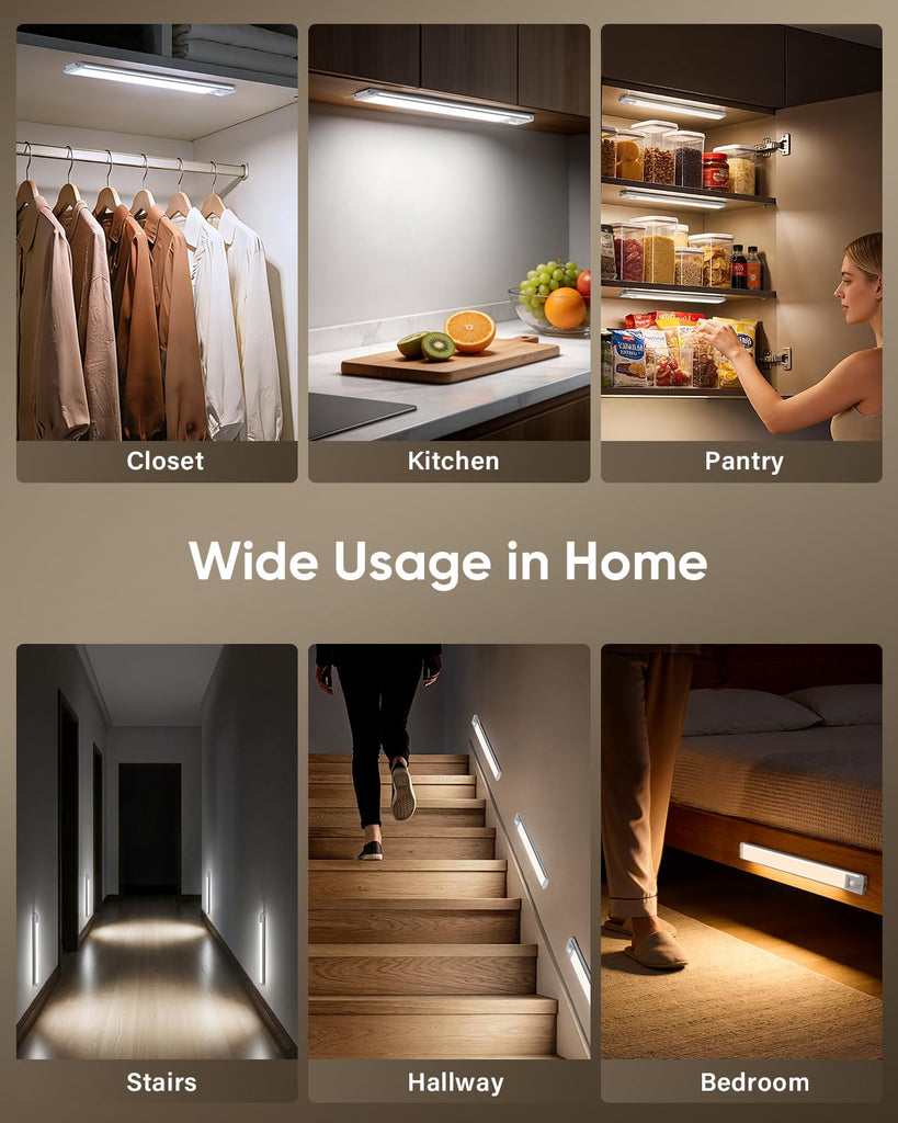 14.7inch Under Cabinet Lighting, Wireless Motion Sensor Light,3 Pack
