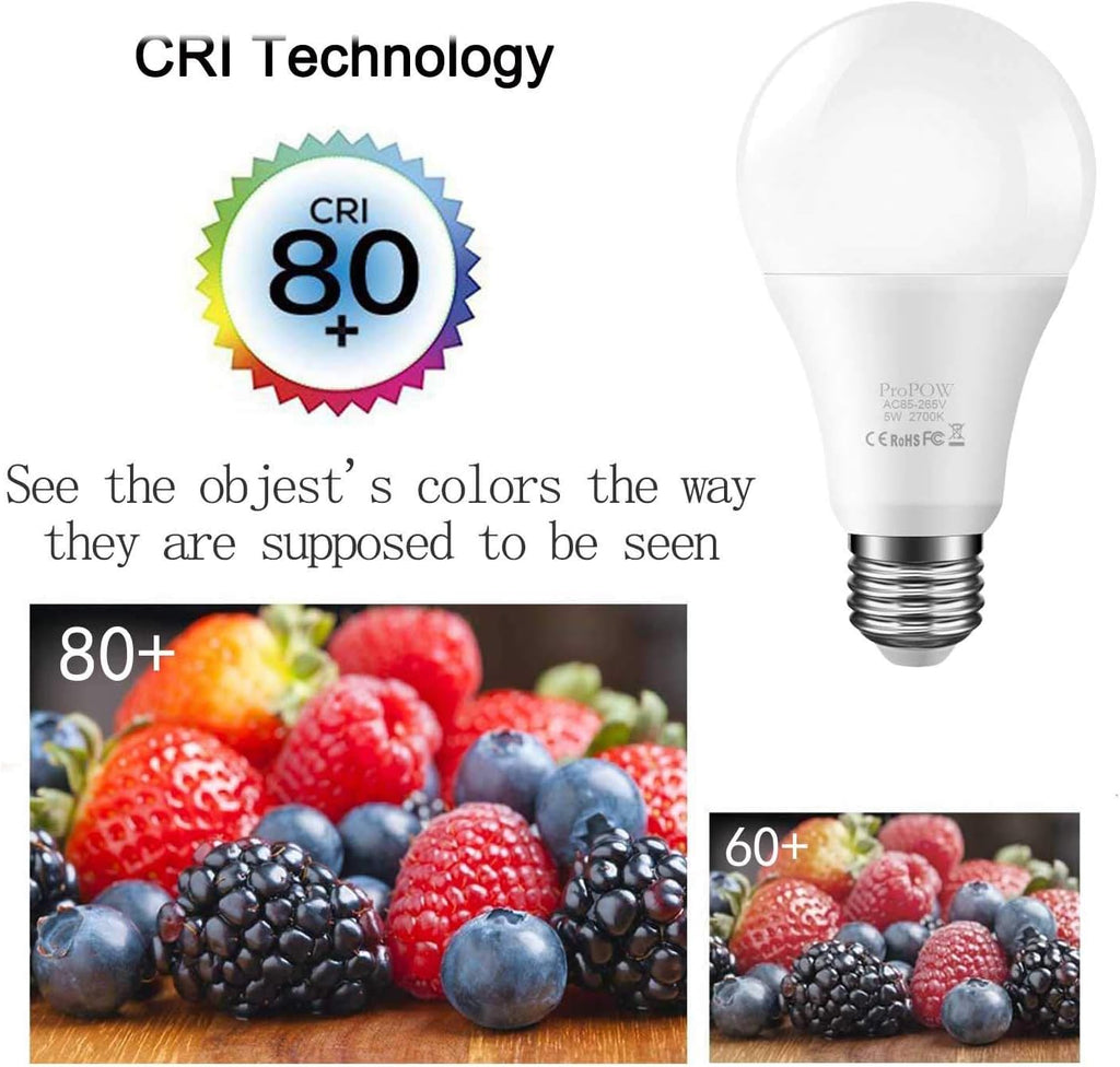 Dusk to Dawn Light Bulb, Sensor LED Bulbs Smart Lights Bulb 5W A19 Automatic On/Off, Indoor/Outdoor Lighting Lamp