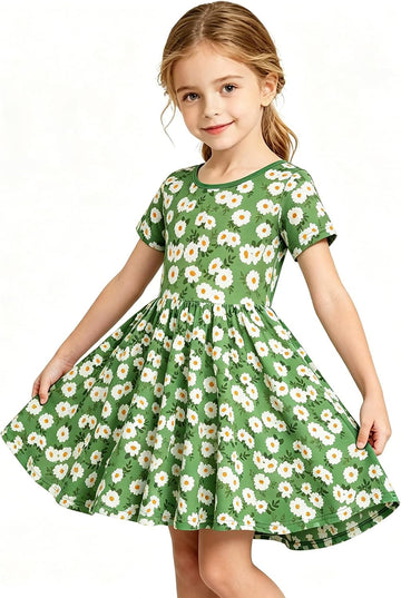 Short Sleeve Summer Skater Twirl T-Shirt Dresses