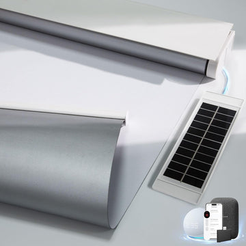 Motorized Blinds with Remote, Blackout Blinds with Solar Panel | Electric Blinds, Automatic Shades for Windows