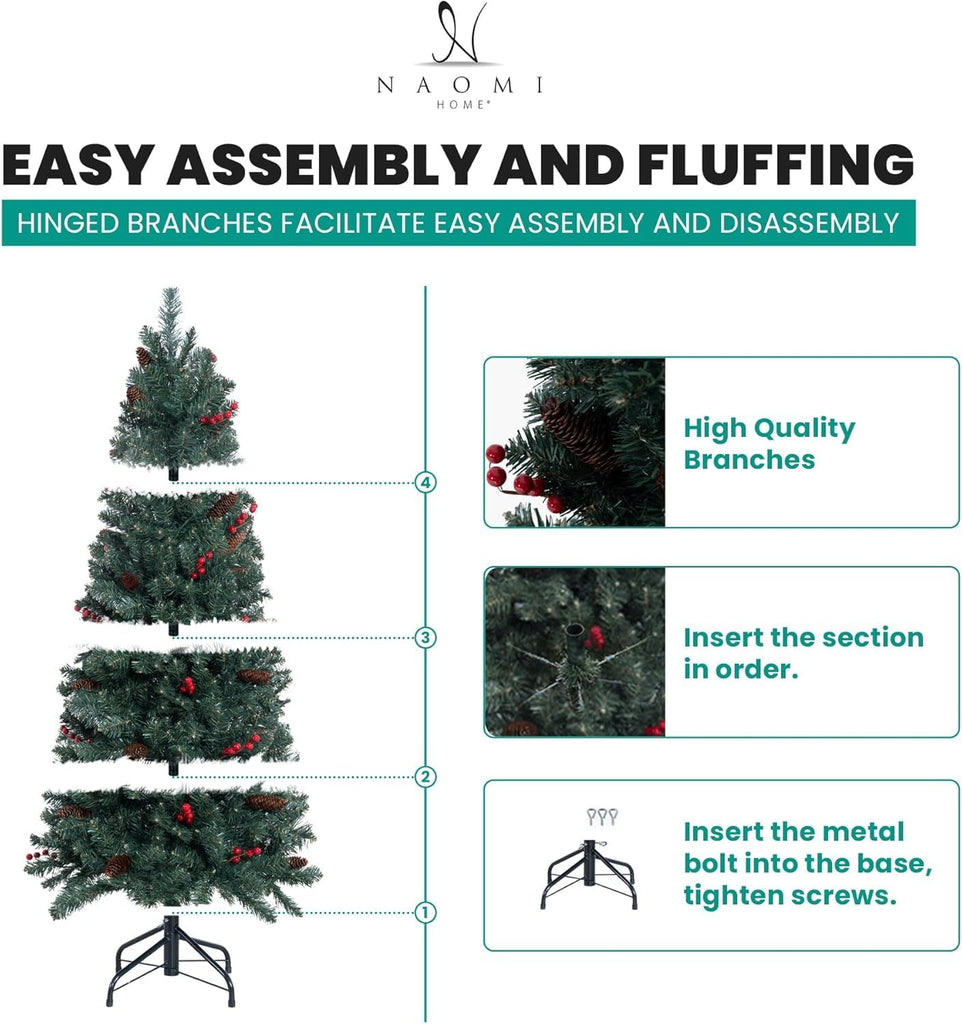 Pencil Christmas Tree with Lights