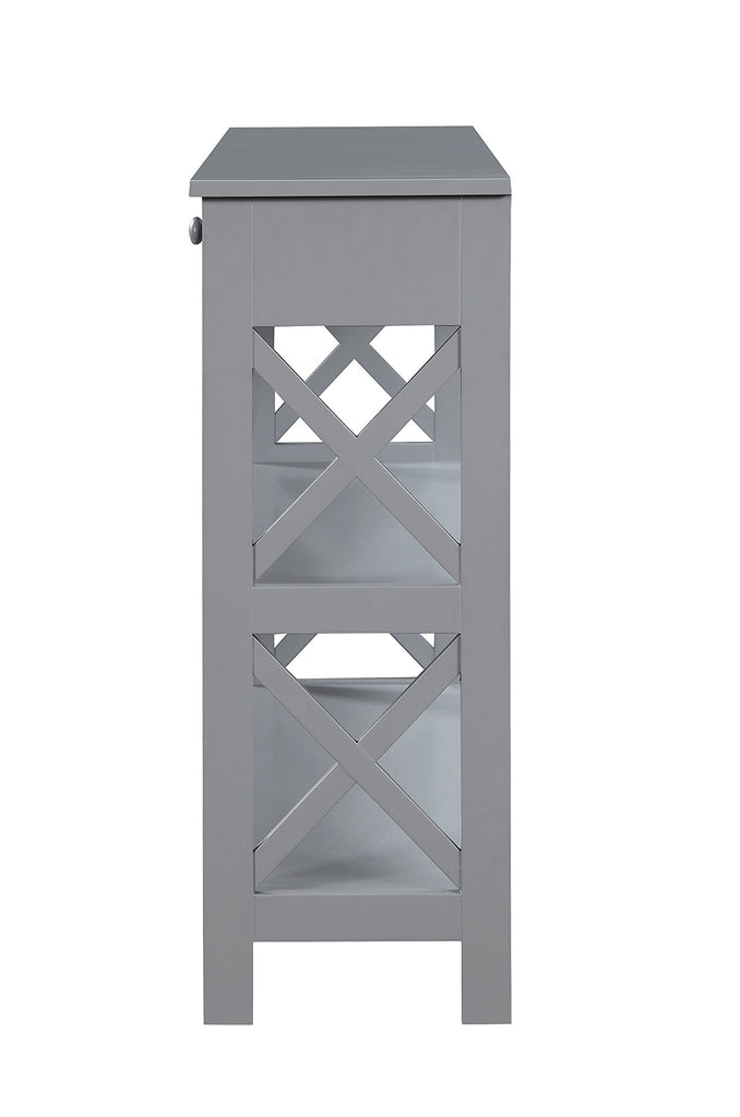 Oxford 1-Drawer Console Table 39.5" - Farmhouse Sofa Display with Storage Shelf For Living, Family, & Dining Room
