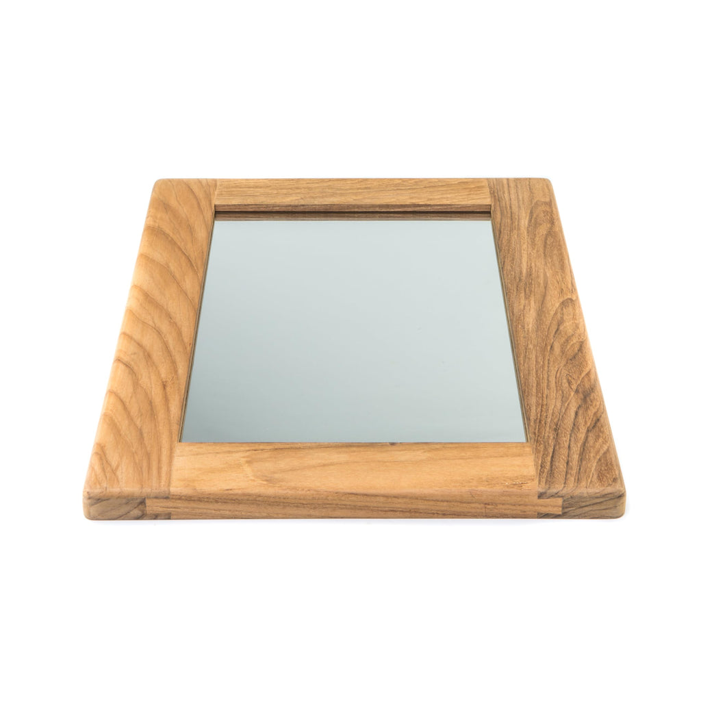 Teak Rectangular Mirror