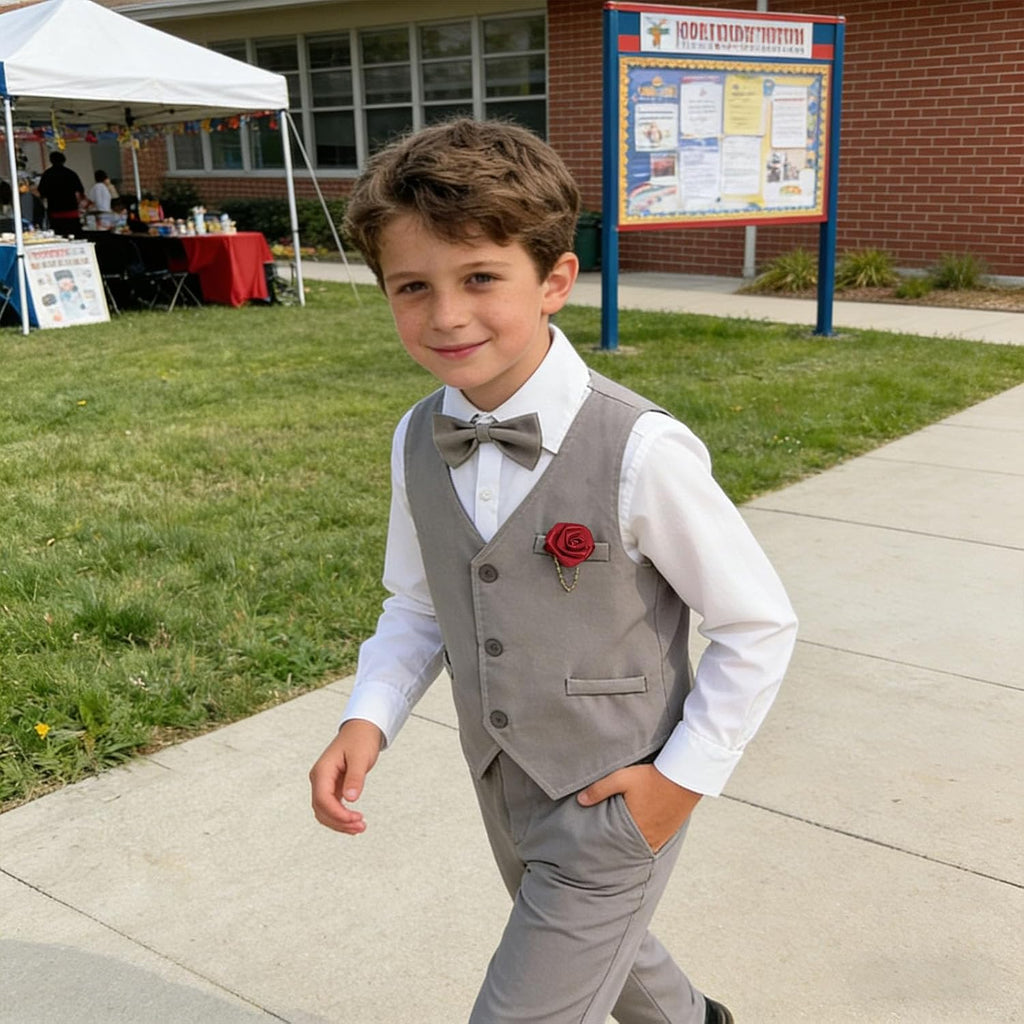 Boys Piece Formal Suit Set, Boys Wedding Outfit