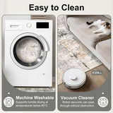 Area Rug Living Room Rugs - 8x10 Modern Abstract Soft Indoor Neutral Washable Rug Stain Resistant Non-Slip Low Pile