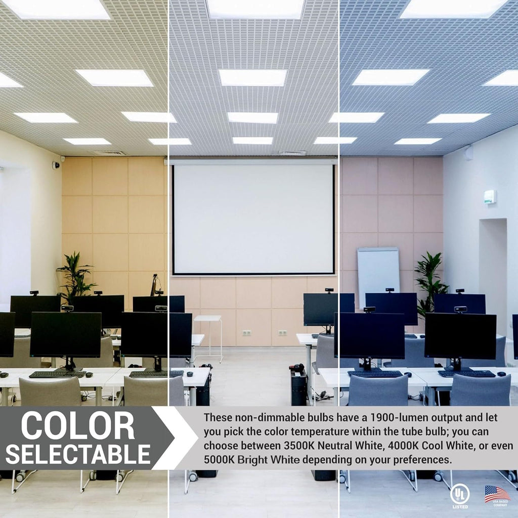 T8 U Bend LED Tube Light Hybrid Type A+B Shatterproof Plug & Play or Ballast Bypass 15W (32W Equivalent) 1900 Lumen