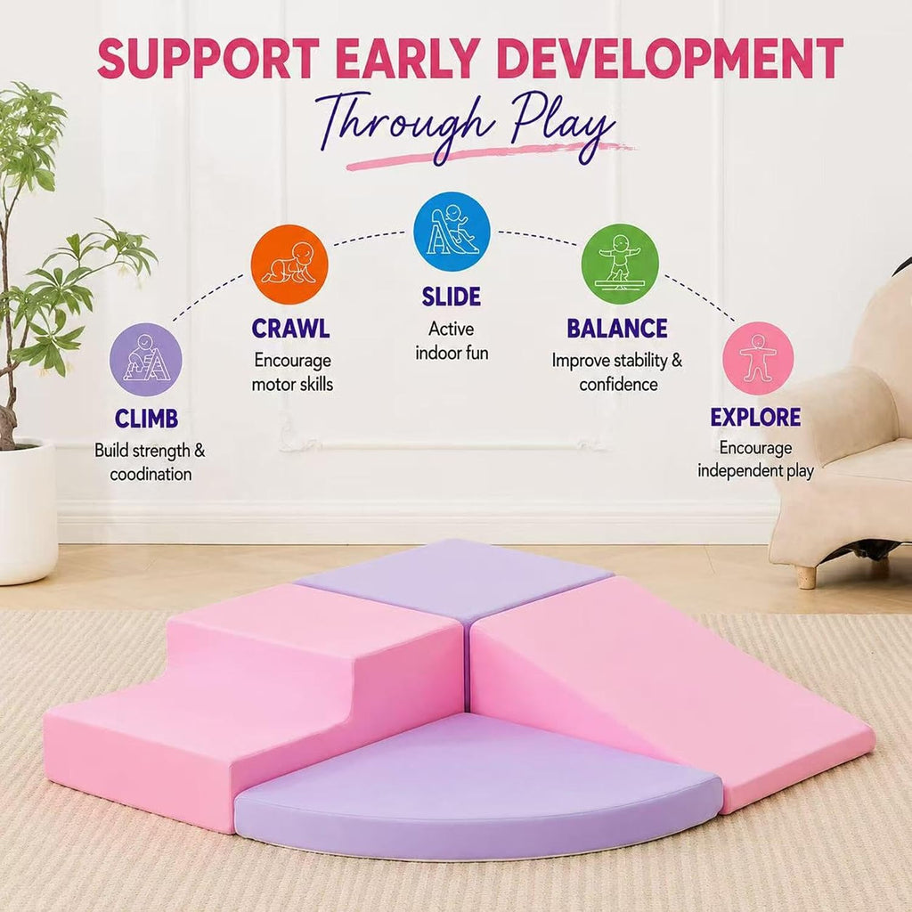 Soft Foam Climbing Blocks for Toddlers, Piece Baby Foam Climbing Blocks, Indoor Climbing Toys, Ideal Gift for Kids