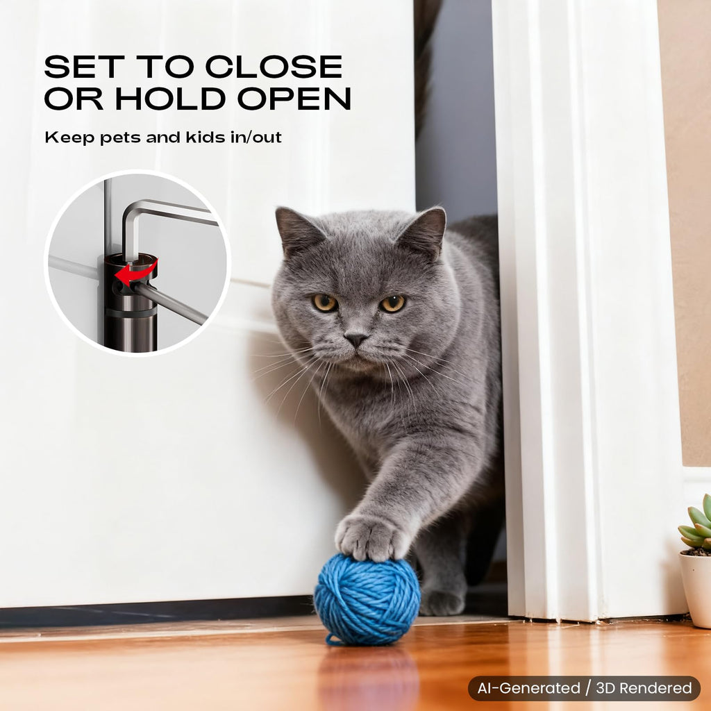 Self Closing Door Hinges 4" Oil Rubbed Bronze with 5/8'' Radius 2 Pack