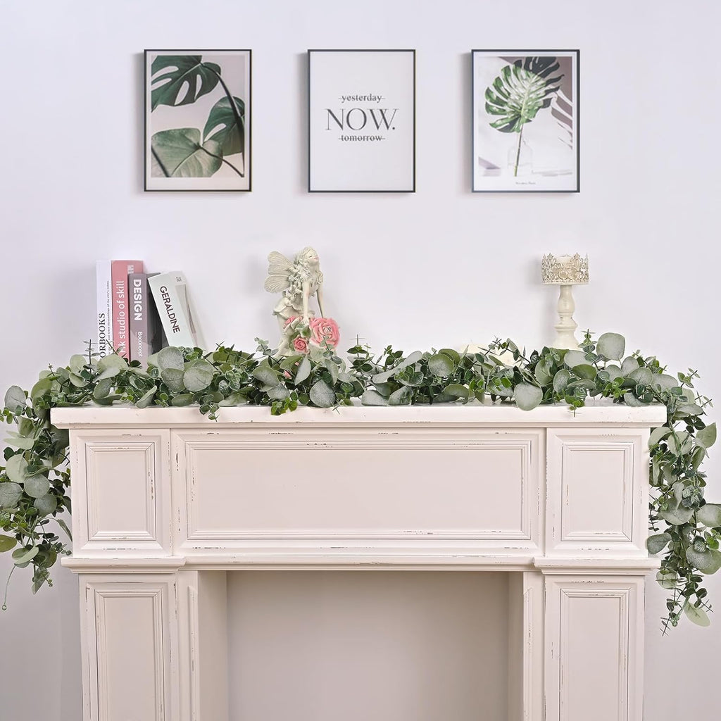 Packs 6FT Artificial Eucalyptus Garland Faux Greenery Garland - Set of 2