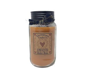 Butter Rum Mason Jar Candles Large Jar ~ 25 fl oz