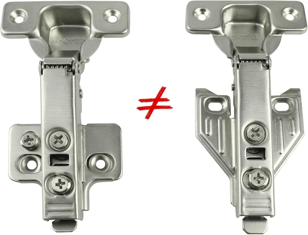 20-Pack, Full Overlay Cabinet Door Hinges,105 Degree Adjustable Concealed Kitchen Cabinet Hinges Soft Close for Face