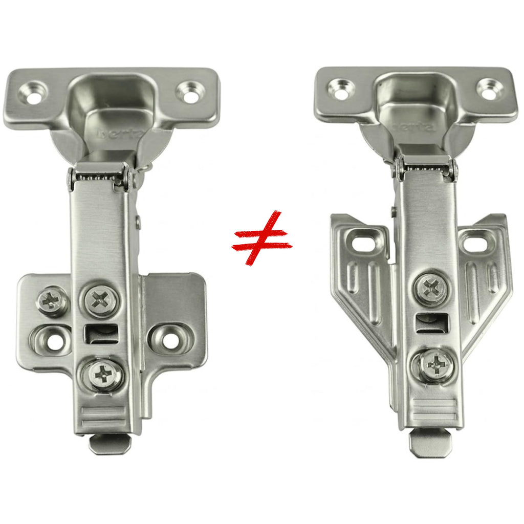 10-Pack Full Overlay 110° Face Frame Soft Close Cabinet Hinges
