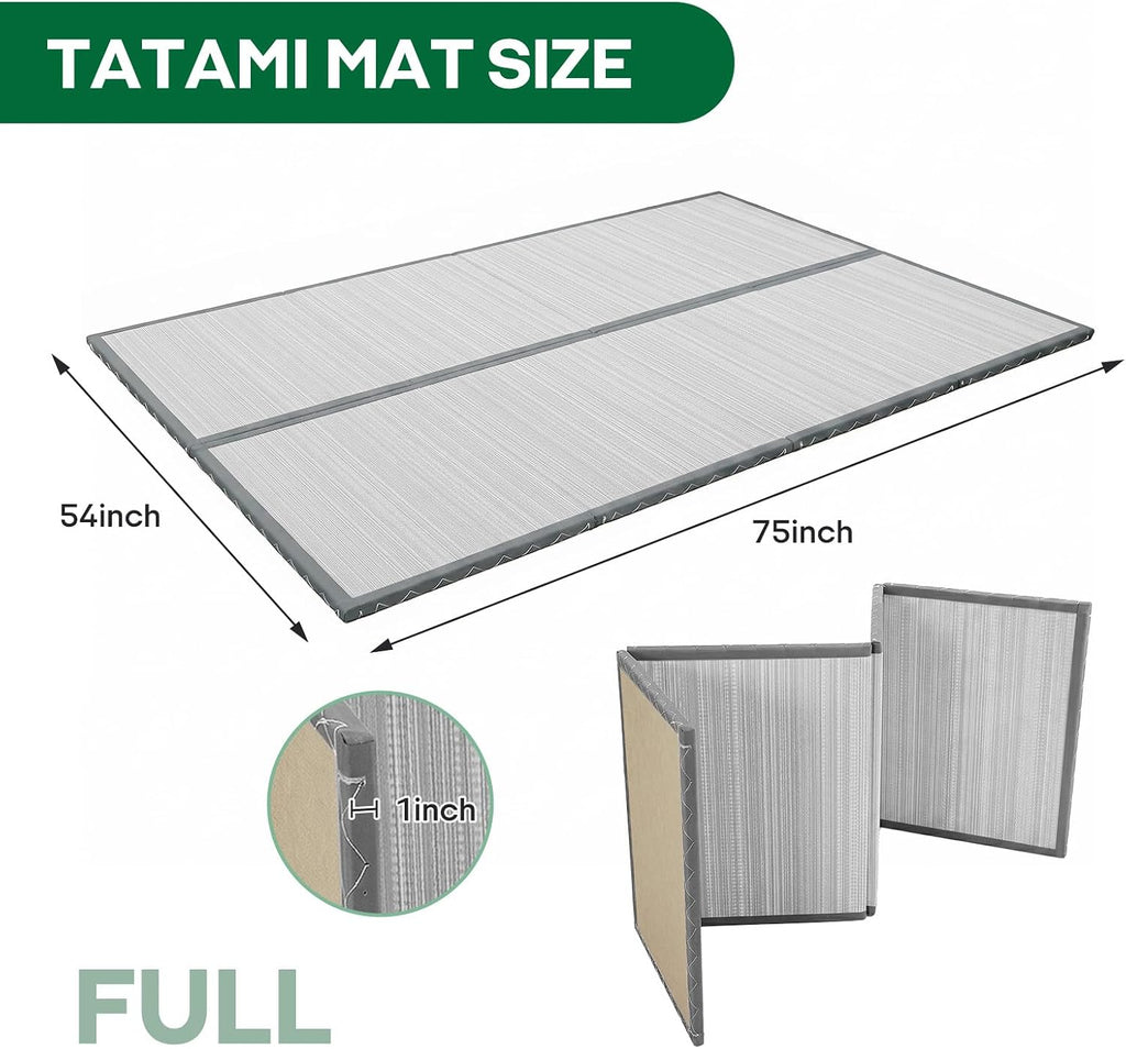 Japanese Tatami Mat, Foldable Floor Sleeping Pad Futon Mattress