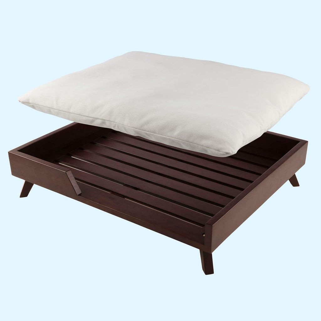 Indoor Elevated Dog Bed, Dark Brown