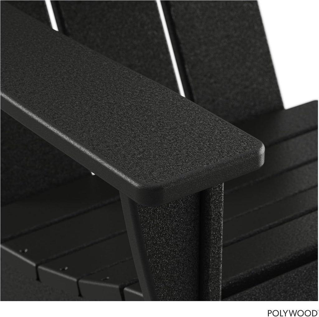 Modern Adirondack Chair - All-Weather Outdoor Lawn Adirondack Chairs - HDPE, Fade-Resistant & Durable Outdoor