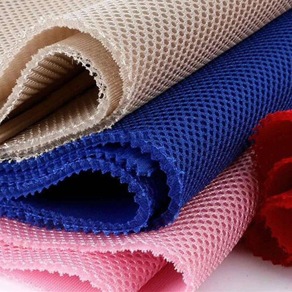 3D Air Mesh Fabric Net Cloth Three Layer Sandwich Spacer 3mm Thick Craft Seat Sew Material (Red)
