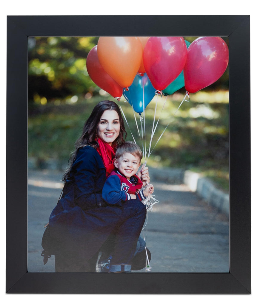 23x40 Inch Black Picture Frame, This 1.2500 Inch Custom Poster Frame is Black - Comes with Acrylic and Corrugated