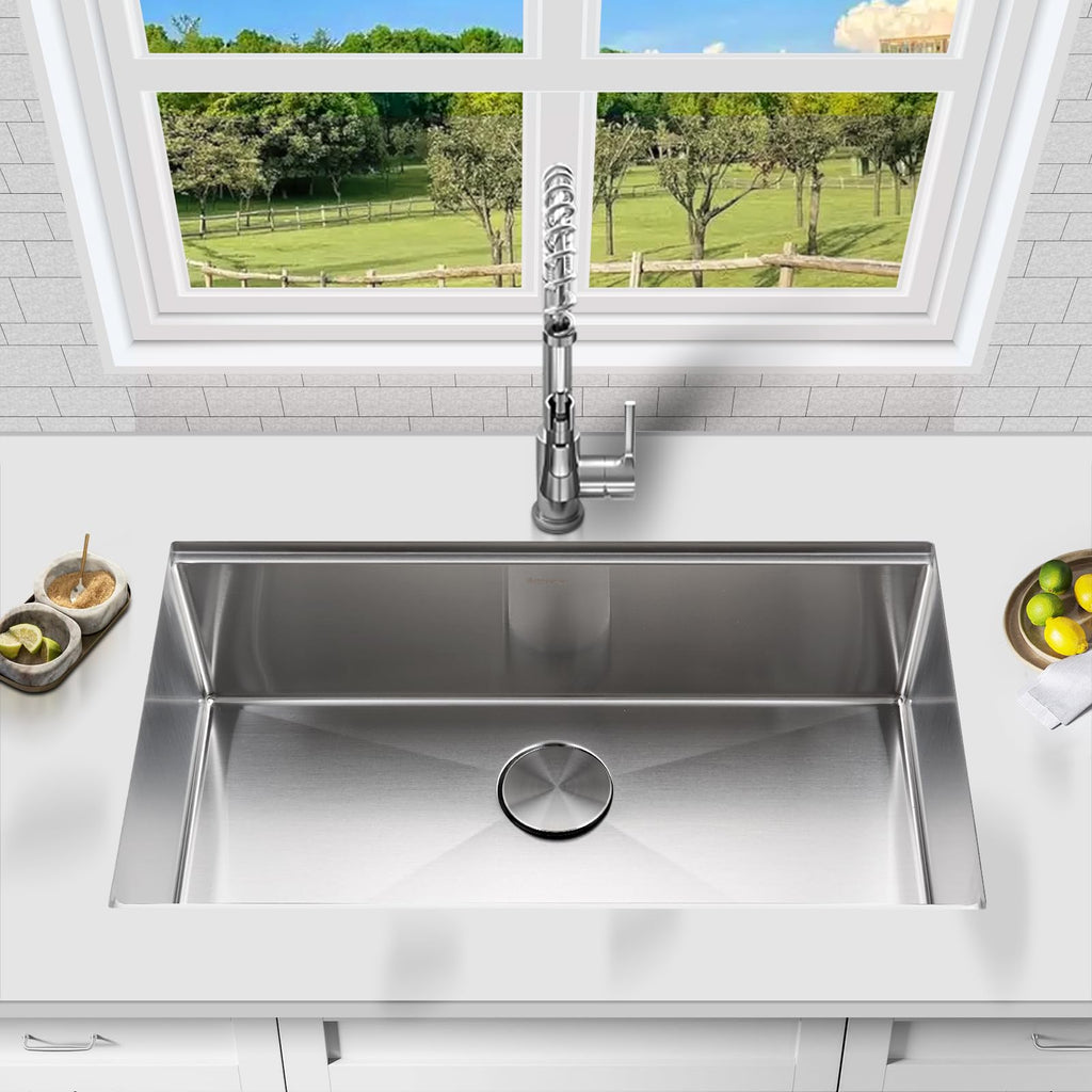 30 Inch Undermount Kitchen Sink Stainless Steel Workstation Sink
