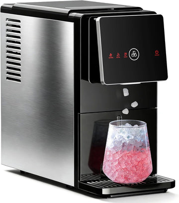 Countertop Nugget Ice Maker, 33 Lbs/24H Automatic Ice Dispenser, Self-Cleaning Portable Ice Machine, 1.8L Water Tank