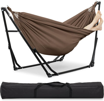 2 in 1 Hammock with Stand, Outdoor Hammock Swing Chair with Portable Heavy Duty Stand, Multi-Functional Hammock Stand