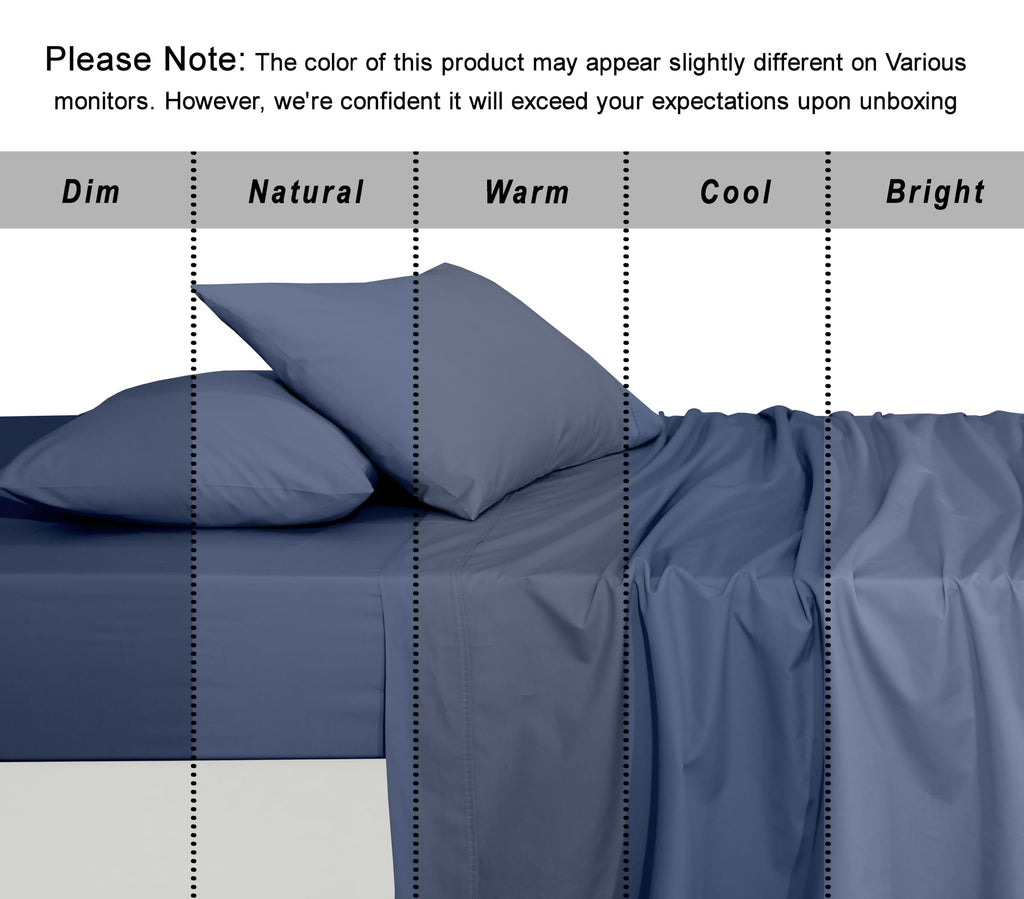 100% Cotton Organic Full Size Sheets Percale Weave, Wild Wind