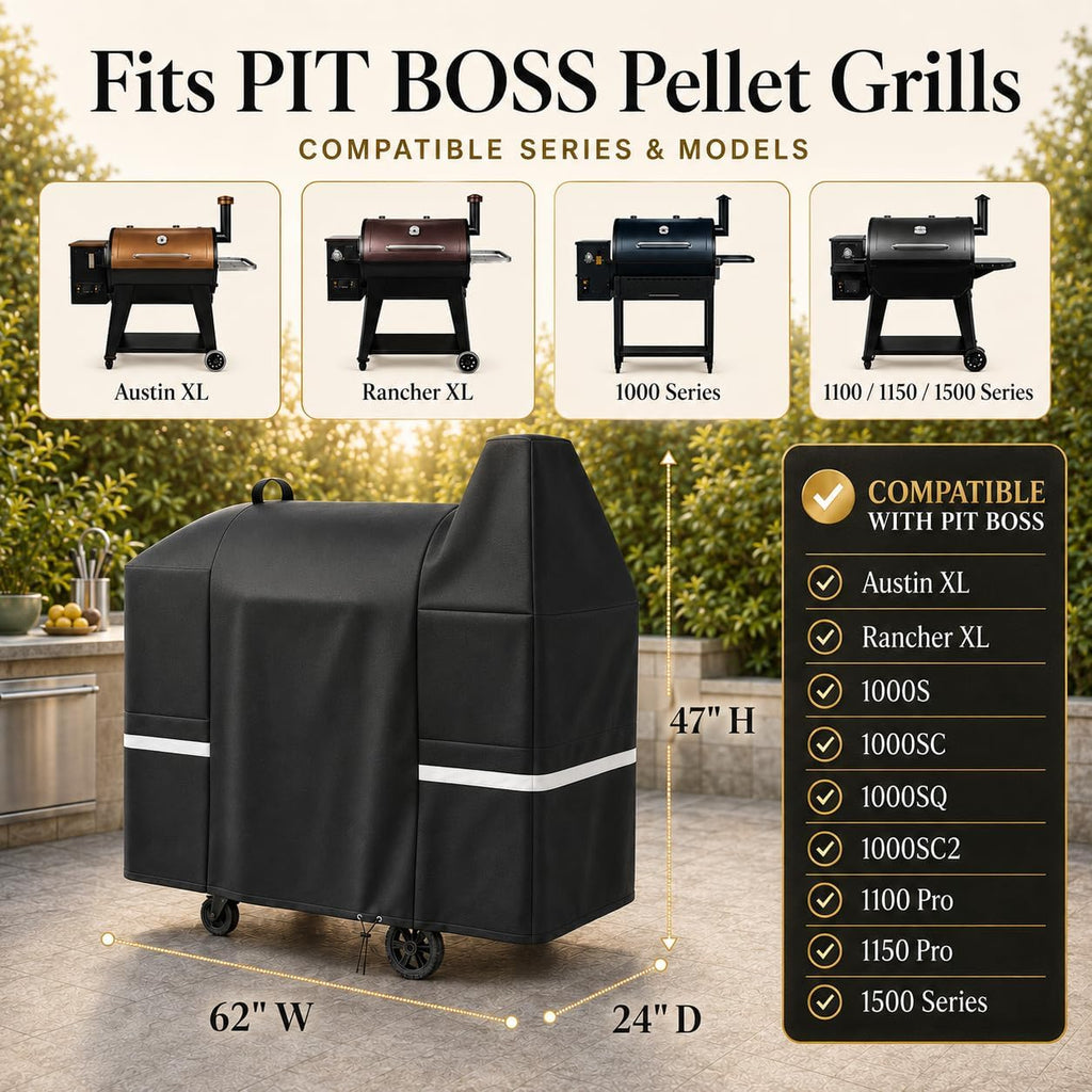 Waterproof Grill Cover for Pit Boss Austin XL 1000/1100/1150 Series | Fits Pit Boss 1000D3 1000SC 1000SC2 1000SQ