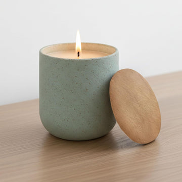 Ceramic Candle Candles - Scented Candles for Relaxation and Daily Wind-Down or Bathroom Home Decor Display