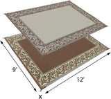 RA7 9-Feet x 12-Feet Classical Reversible RV Patio Mat