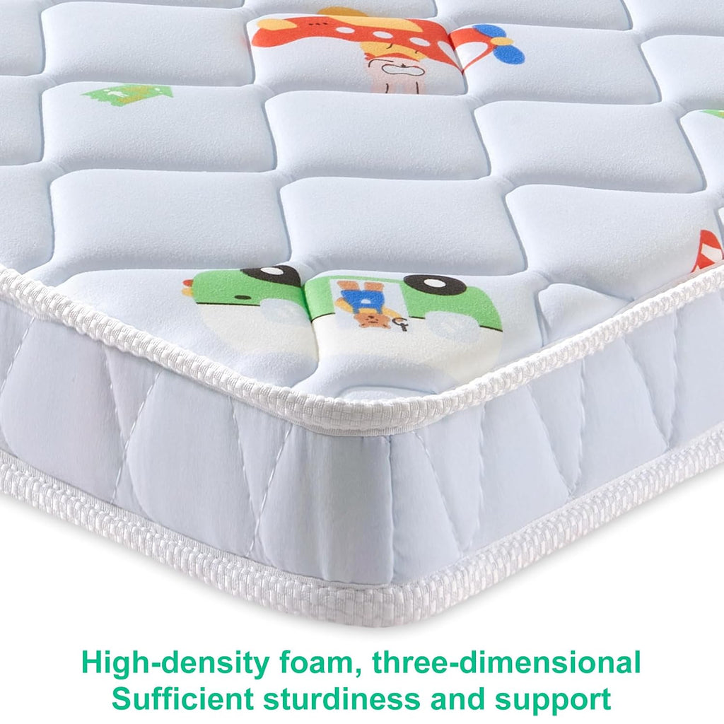 Premium Baby Mattress for Crib and Toddler Bed, 100% Knitted Fabric, Premium Fleece Surface-Hypoallergenic, Soft
