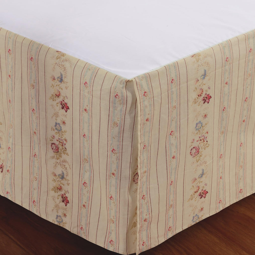 Antique Rose 100% Cotton Bed Skirt