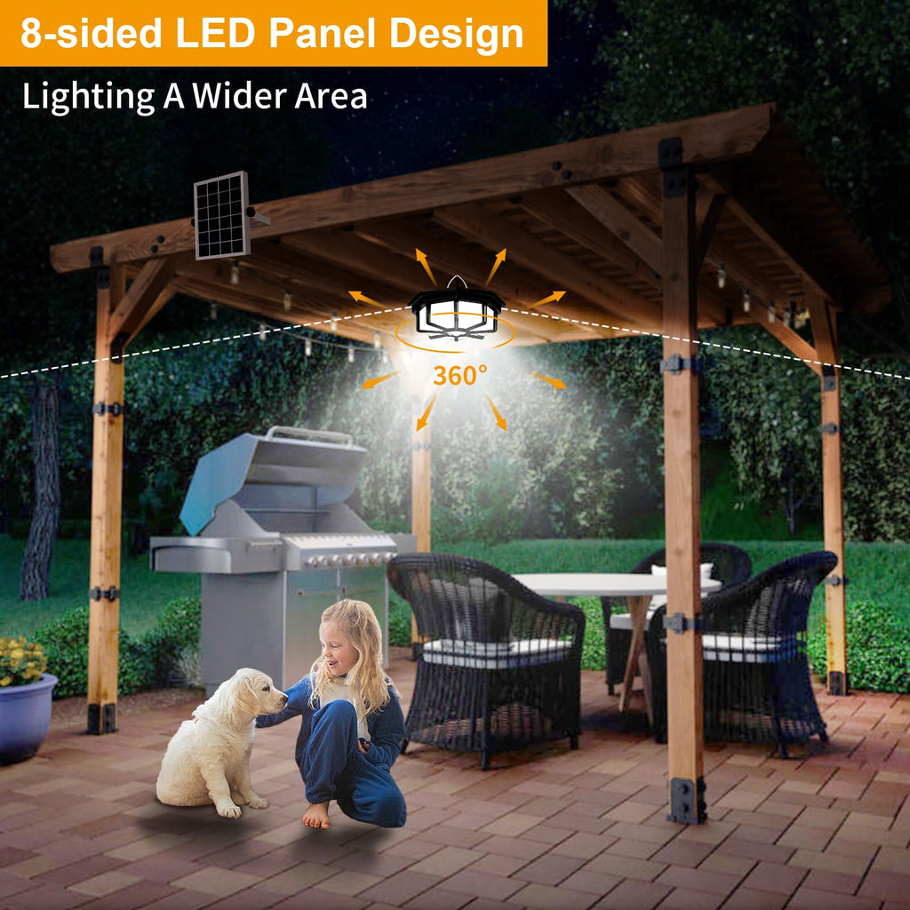 Solar Shed Lights Indoor Outdoor, Solar Powered Motion Sensor Pendant Light Daytime Available, Solar Indoor