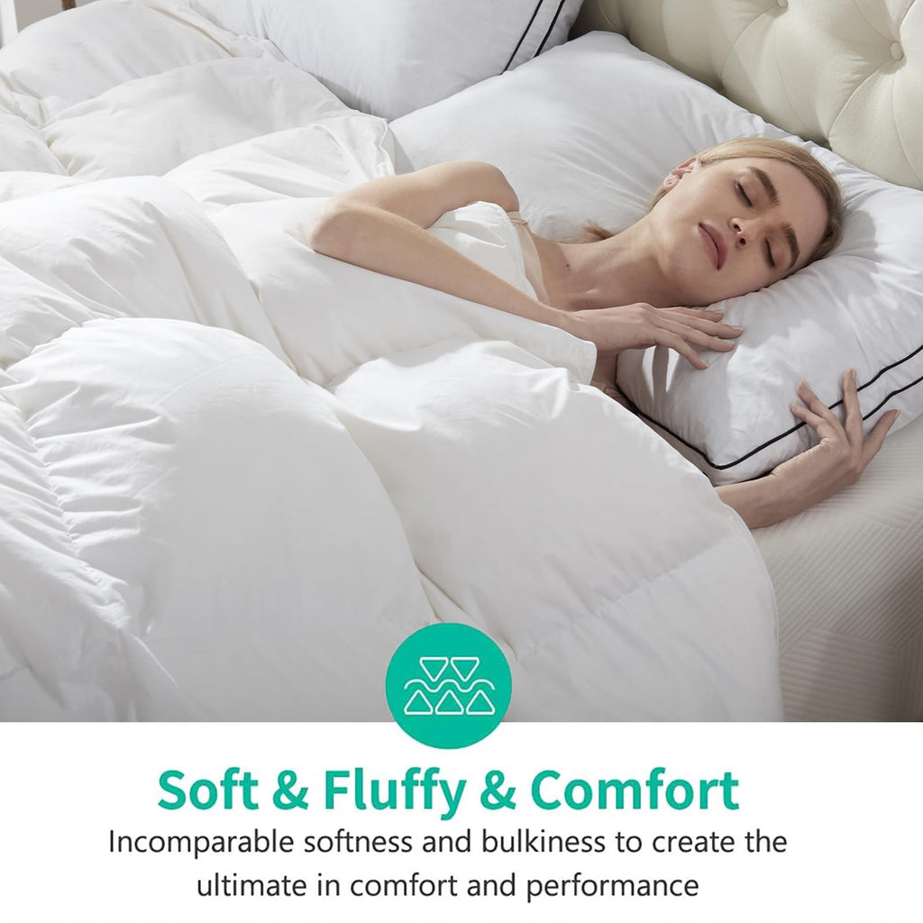 Heavyweight Duvet Insert, Winter Down Feather Fibers Comforter