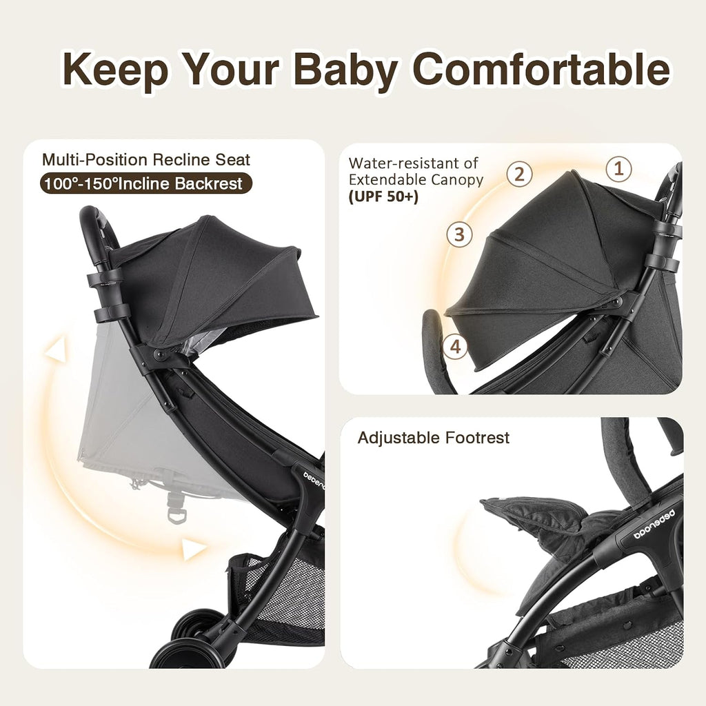 R2 Travel Stroller for Airplane Lightweight Baby Stroller