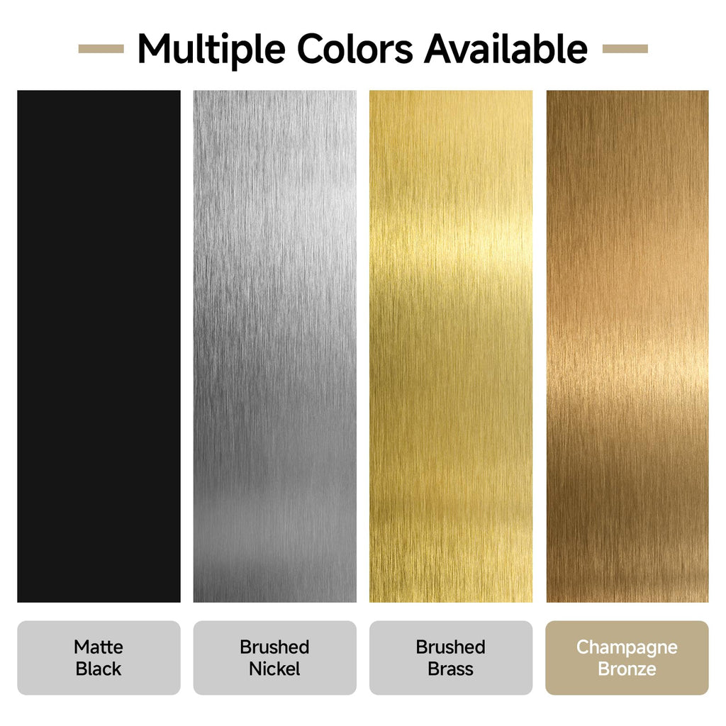 30 Pack 5 Inch Cabinet Handles - Champagne Bronze Modern Square Gold Cabinet Pulls Kitchen Drawer Handles for