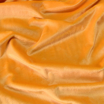 Orange Minky Fabric, Super Soft Short Pile Plush, 1 Yard