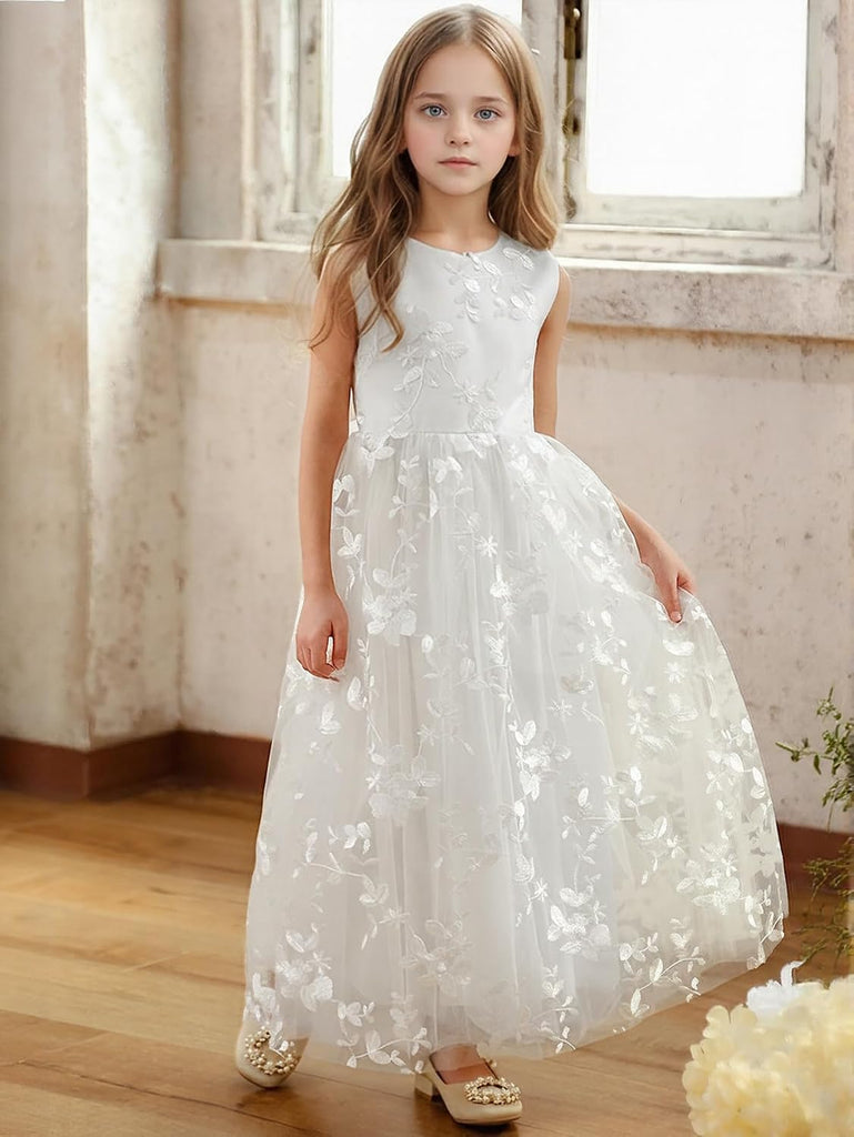 Lace A-Line Flower Girl Dress