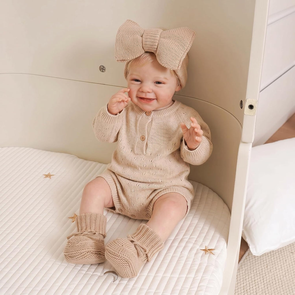Baby Headband and Booties Set, 100% Organic Cotton