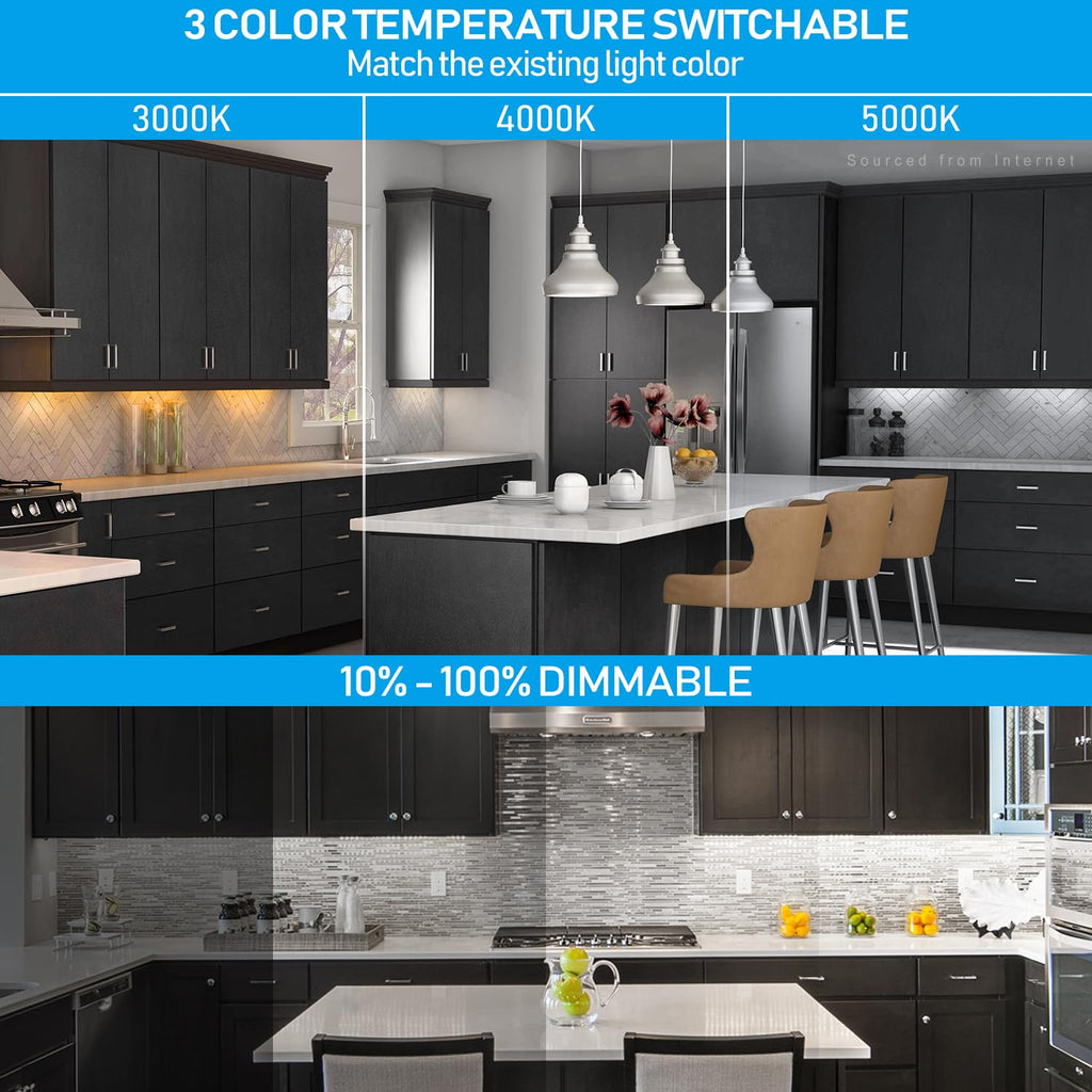12 Inch 5CCT LED Under Cabinet Lighting Aluminum, Bronze