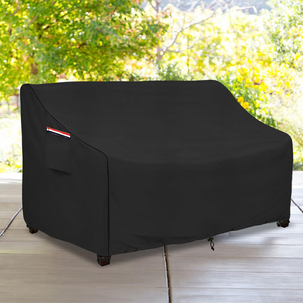 Heavy Duty Patio Sofa Cover, 100% Waterproof 3-Seater Outdoor Sofa Cover Fits up to 85W x 38D x 35H Inches, Lawn