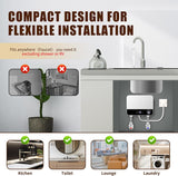 Tankless Water Heater Electric 110v, 3500W Instant Hot Water Heater With Automatic Control System Touch Digital