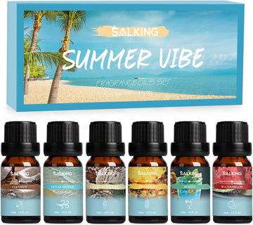 Summer Fragrance Oils Set, Essential Oils Set for Diffuser - Set of 6