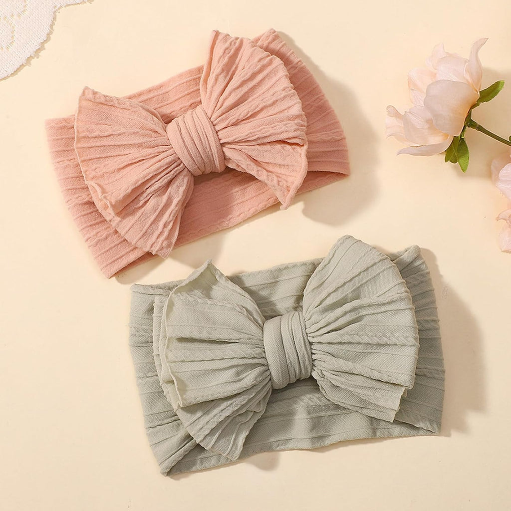 12 Pack Baby Headbands Super Soft Stretchy Nylon Baby Girl Headbands