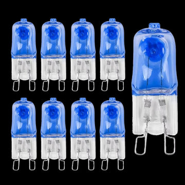 10PC 230V 20W G9 Halogen Bulbs 2 Pin Base JC Type T4 Bi-Pin Clear Capsule Halogen Lamps G9 120V 40W Warm White