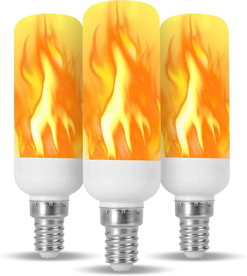 Fire Effect T6 T8 E12 LED Fire Candle Light Bulb Flame Flicker Tube Base Shape Novelty Lighting B11 Torch Rustic