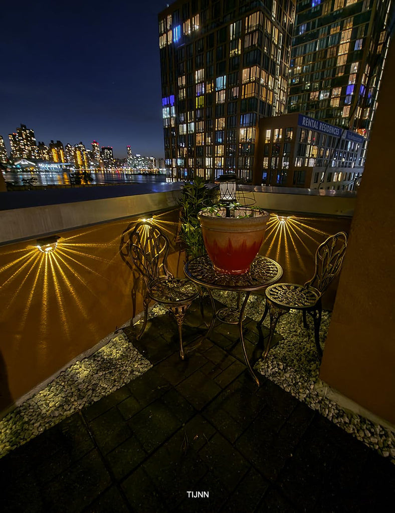 Solar Deck Lights Outdoor, Solar Fence Lights Waterproof LED