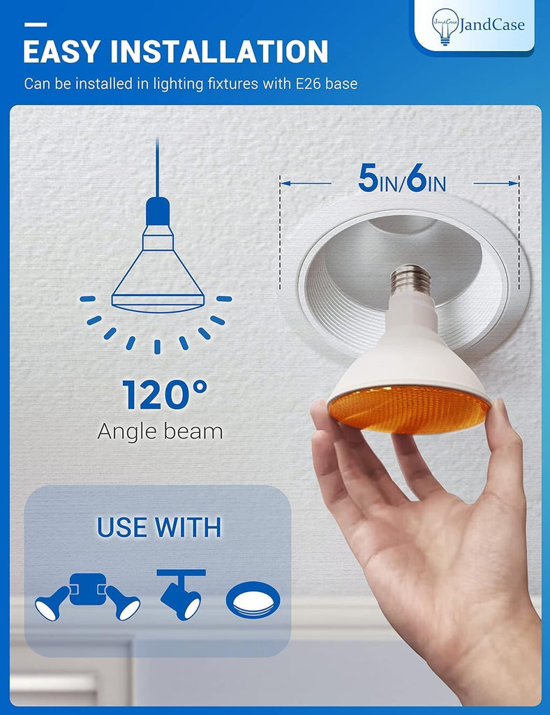 Bug Light Bulbs Dusk to Dawn Bug Light Bulbs for Outside PAR30